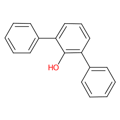 Molecular structure for 2,6-diphenylphenol